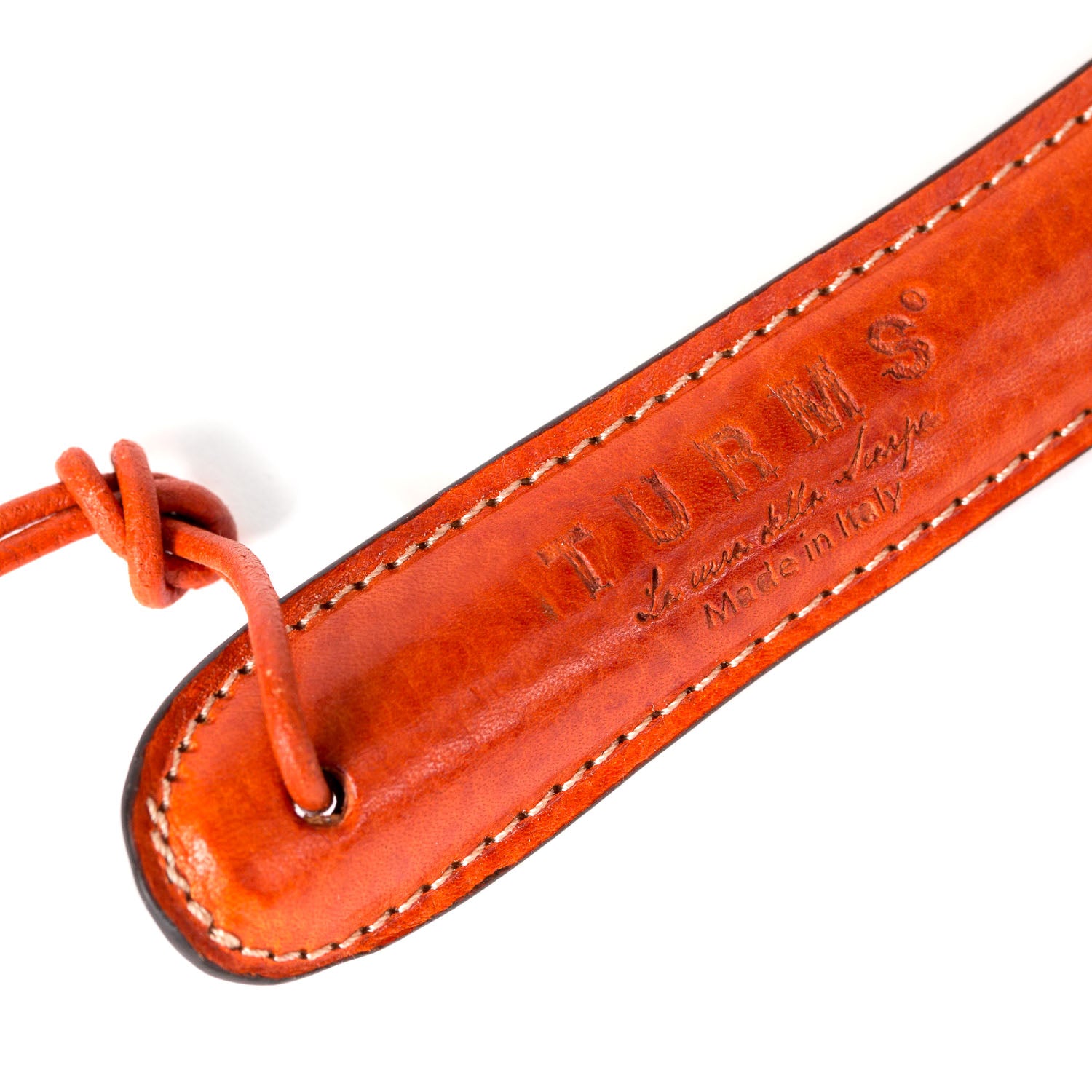 Shoehorn "Operaio" made of steel in leather coat - purely handcrafted